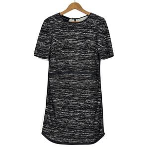 Donna Morgan Women’s Size 0 XS Black Heather Knit Contrast Trim Casual Dress